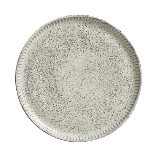 Porto Brasil PISTACHE LINHAS DESSERT PLATE STONEWARE dia. 8.46"  SKU: '1461108801