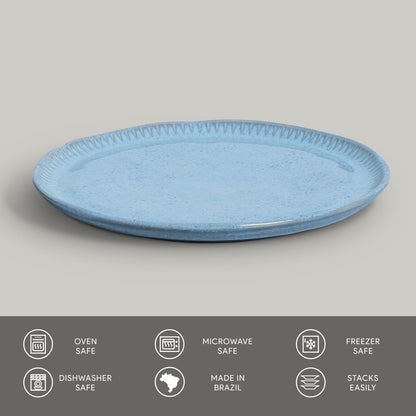 Porto Brasil BREEZE LINHAS DESSERT PLATE STONEWARE dia. 8.46"  SKU: '1461109001