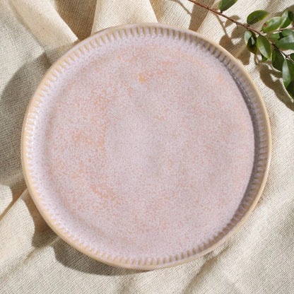 Porto Brasil LITCHI LINHAS DESSERT PLATE STONEWARE dia. 8.46"  SKU: '1461109201