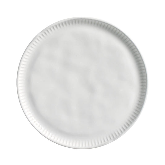 Porto Brasil NEW WHITE LINHAS DESSERT PLATE STONEWARE dia. 8.46"   SKU: '1461119801