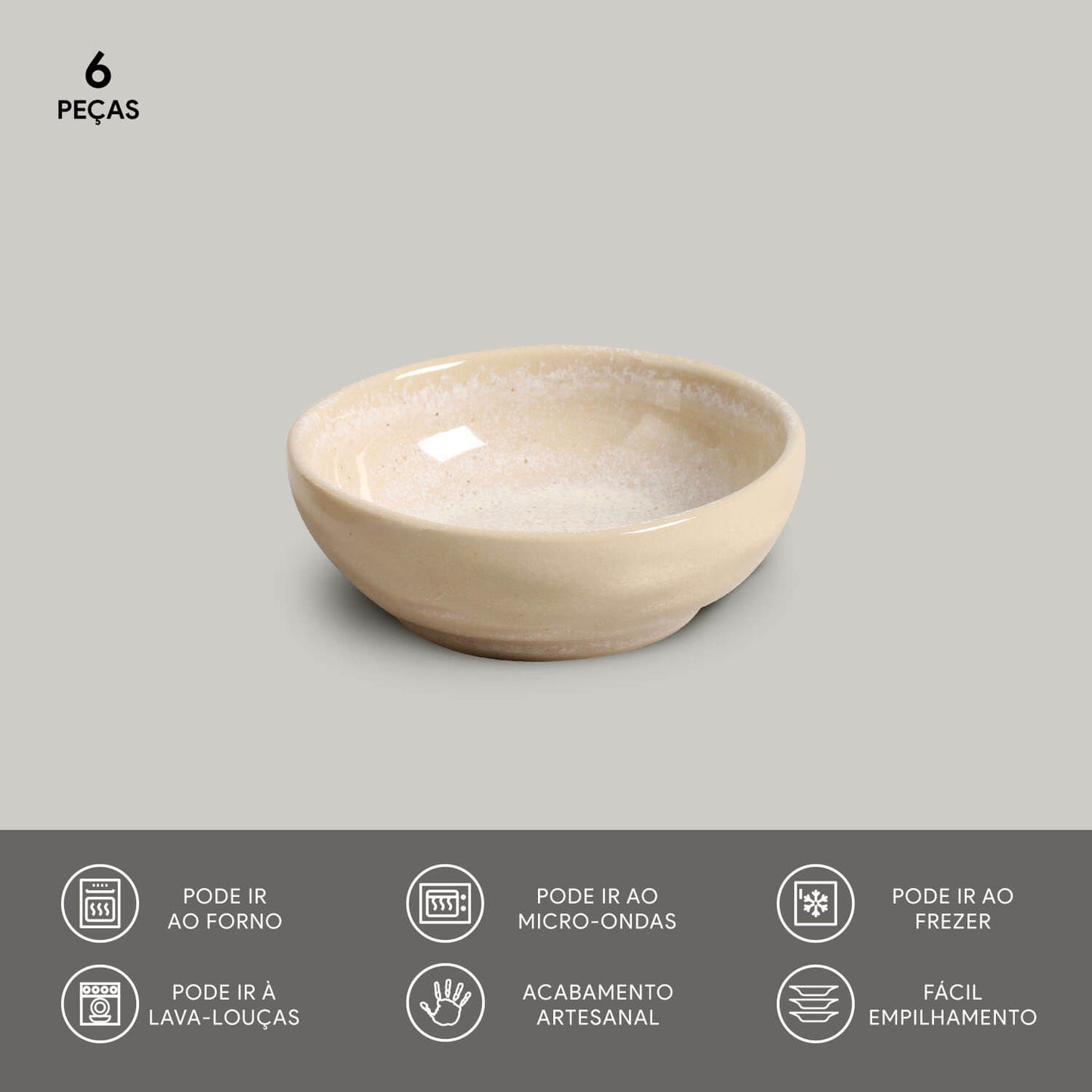 Porto Brasil LATTE RAMEKIN ORGANIC MEDIUM STONEWARE dia. 3.54x1.18"  SKU: '14614108501