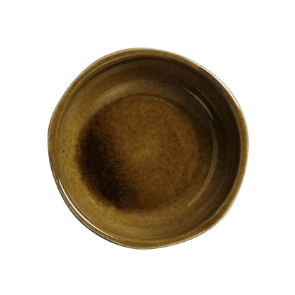 Porto Brasil AMBER RAMEKIN ORGANIC MEDIUM STONEWARE dia. 3.54x1.18"  SKU: '1461477101