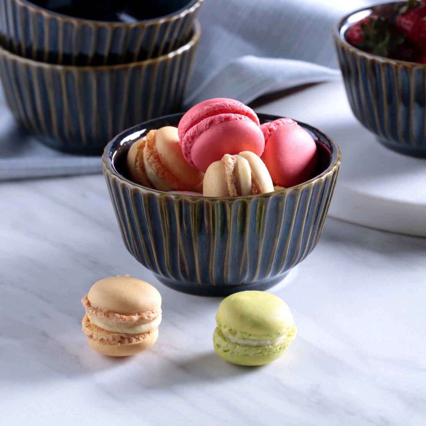 Porto Brasil OCEANO LINHAS RAMEKIN STONEWARE dia. 3.5x1.97"  SKU: '14661106701