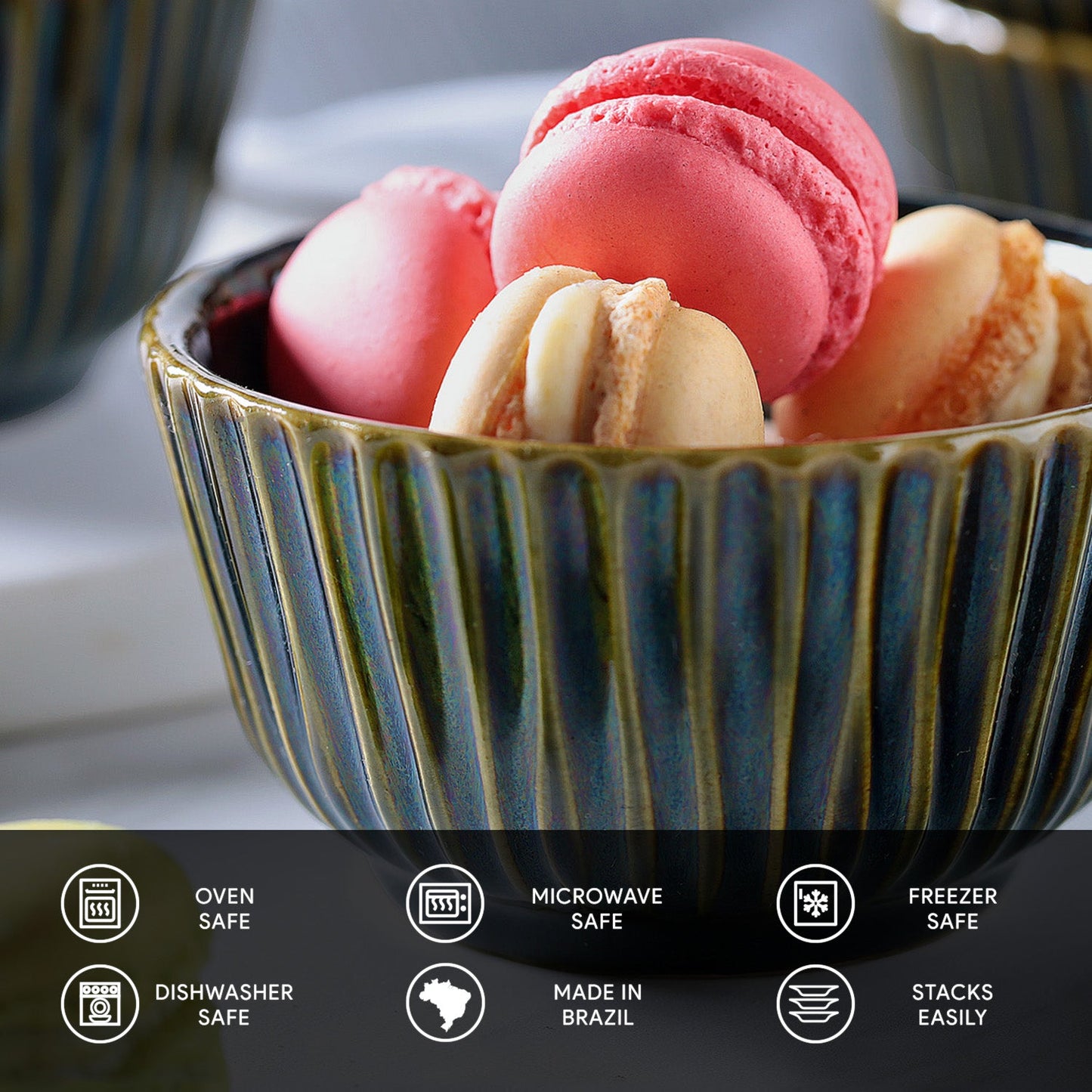 Porto Brasil OCEANO LINHAS RAMEKIN STONEWARE dia. 3.5x1.97"  SKU: '14661106701