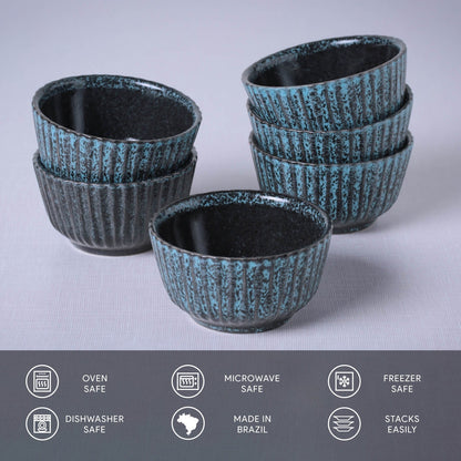 Porto Brasil NIGHT SKY LINHAS RAMEKIN STONEWARE dia. 3.5x1.97"  SKU: '1466177201
