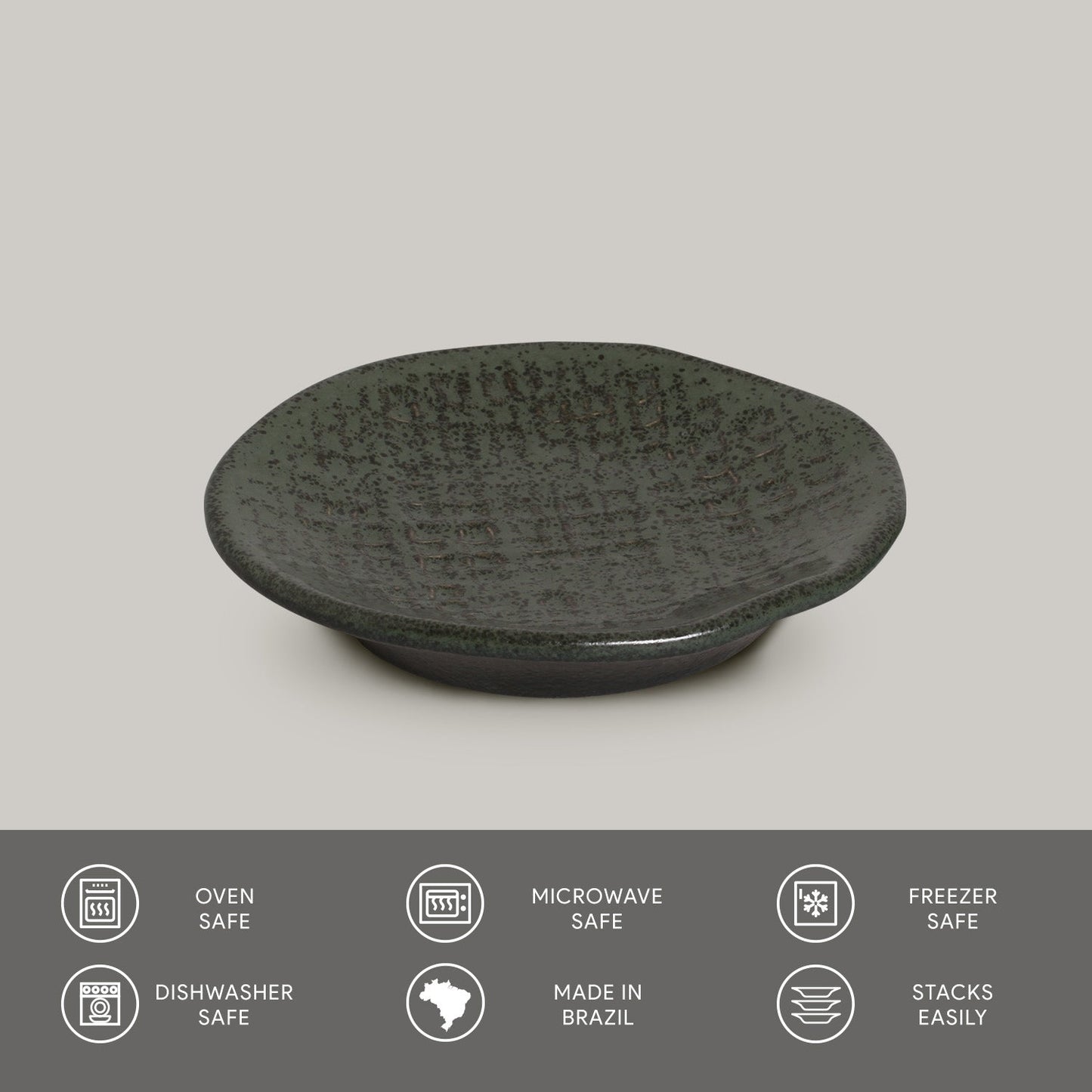 Porto Brasil GREENERY RAMEKIN JUTA STONEWARE dia. 4.33x0.87"  SKU: '14664106501