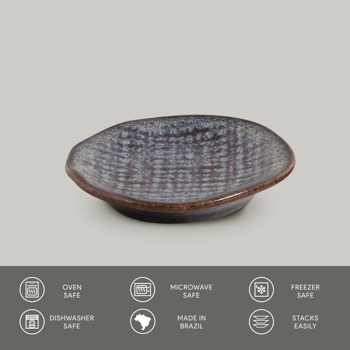 Porto Brasil TITANIUM RAMEKIN JUTA STONEWARE dia. 4.33x0.87"  SKU: '14664109401