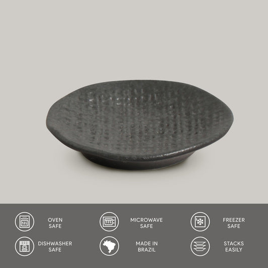 Porto Brasil CHROMIUM RAMEKIN JUTA STONEWARE dia. 4.33x0.87"  SKU: '14664115901