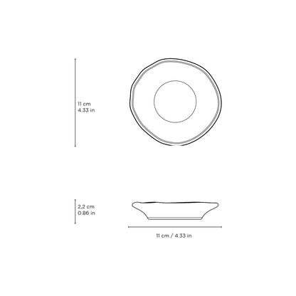 Porto Brasil NEW WHITE RAMEKIN JUTA STONEWARE dia. 4.33x0.87"  SKU: '14664119801