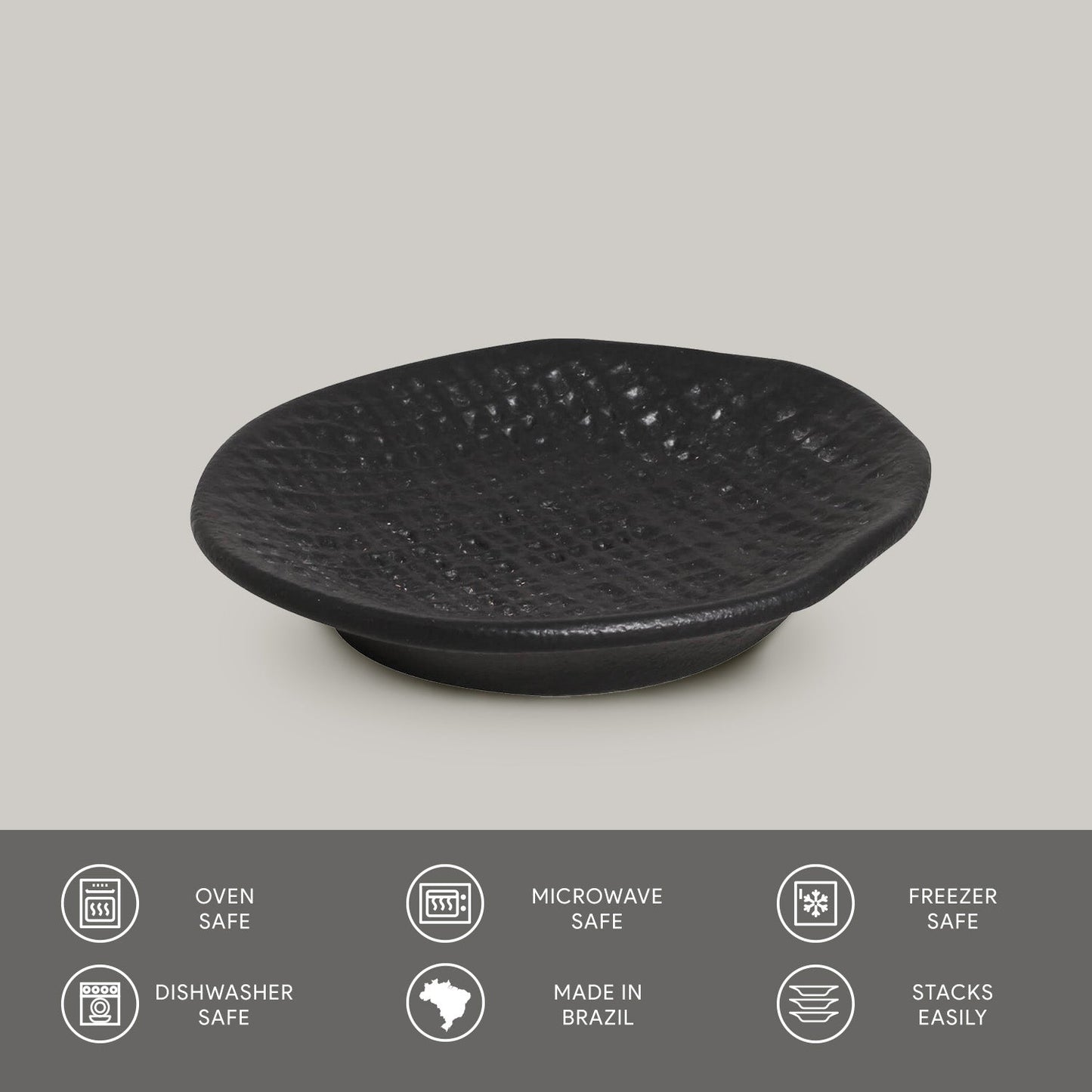 Porto Brasil MATTE BLACK RAMEKIN JUTA STONEWARE dia. 4.33x0.87"  SKU: '1466473901