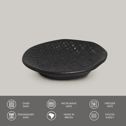 Porto Brasil MATTE BLACK RAMEKIN JUTA STONEWARE dia. 4.33x0.87"  SKU: '1466473901