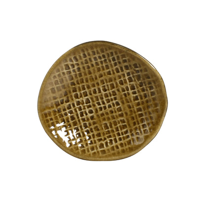 Porto Brasil AMBER RAMEKIN JUTA STONEWARE dia. 4.33x0.87"  SKU: '1466477101