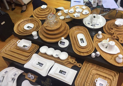 Wilmax Natural Bamboo Platter 13" X 13" | 33 Cm X 33 Cm SKU: WL-771026/A