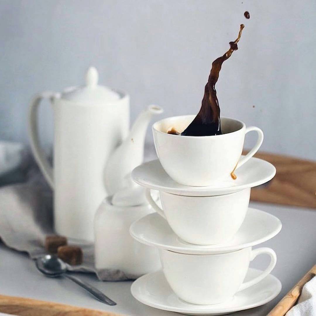 Wilmax Fine Porcelain 6 Oz | 180 Ml Cappuccino Cup & Saucer SKU: WL-993001/AB