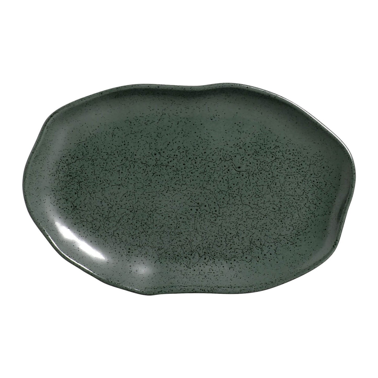 Porto Brasil GREENERY SHALLOW OVAL PR MEDIUM BIO STONEWARE dia. 11.81x7.87"  SKU: '14831106501