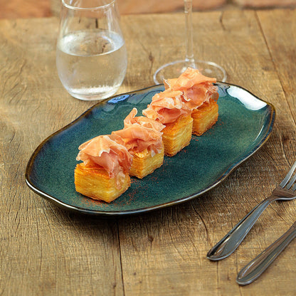 Porto Brasil OCEANO SHALLOW OVAL PR MEDIUM BIO STONEWARE dia. 11.81x7.87"  SKU: '14831106701