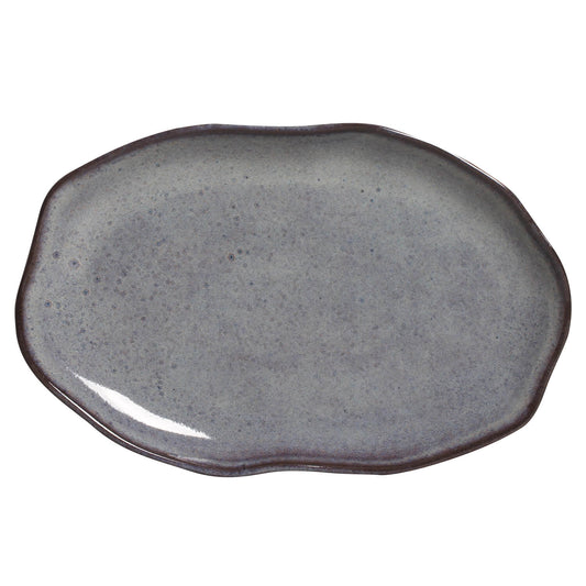 Porto Brasil TOURMALINE SHALLOW OVAL PR MEDIUM BIO STONEWARE dia. 11.81x7.87"  SKU: '14831108901