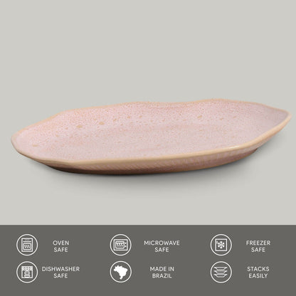 Porto Brasil LITCHI SHALLOW OVAL PR MEDIUM BIO STONEWARE dia. 11.81x7.87"  SKU: '14831109201