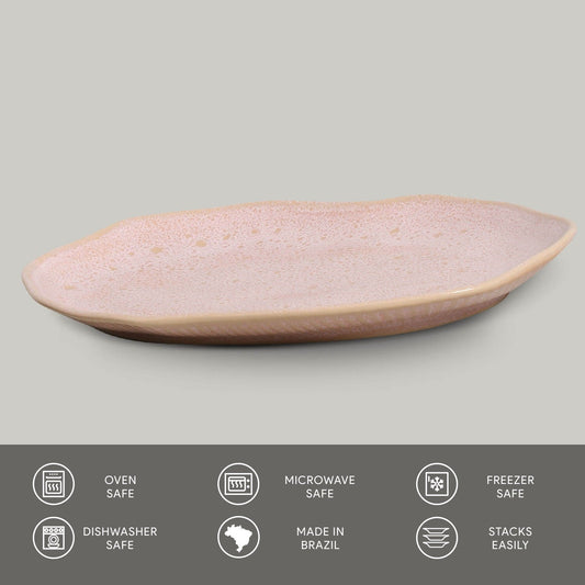 Porto Brasil LITCHI SHALLOW OVAL PR MEDIUM BIO STONEWARE dia. 11.81x7.87"  SKU: '14831109201