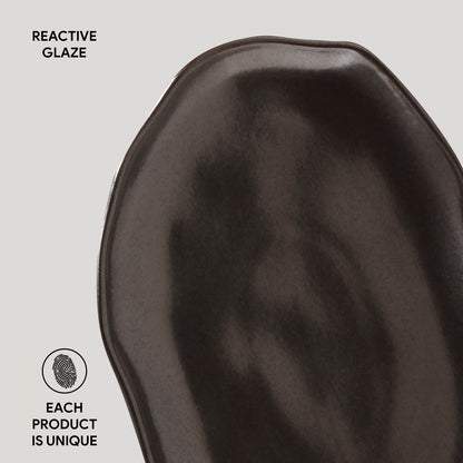 Porto Brasil METALLICA SHALLOW OVAL PR MEDIUM BIO STONEWARE dia. 11.81x7.87"  SKU: '14831109301