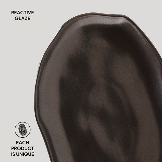 Porto Brasil METALLICA SHALLOW OVAL PR MEDIUM BIO STONEWARE dia. 11.81x7.87"  SKU: '14831109301