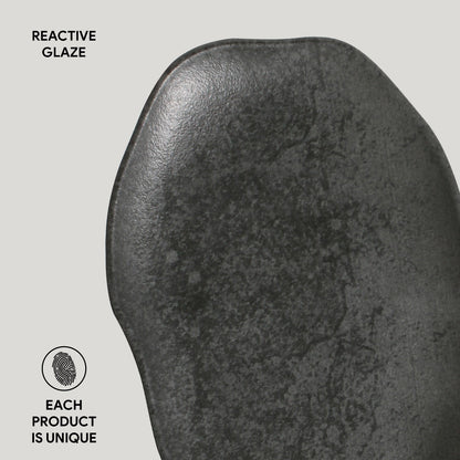 Porto Brasil CHROMIUM SHALLOW OVAL PR MEDIUM BIO STONEWARE dia. 11.81x7.87"  SKU: '14831115901