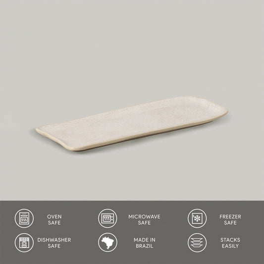 Porto Brasil LATTE RECTANGULAR PR ORGANIC STONEWARE dia. 8.66x3.74"  SKU: '15014108501