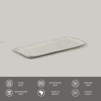 Porto Brasil PISTACHE RECTANGULAR PR ORGANIC STONEWARE dia. 8.66x3.74"  SKU: '15014108801