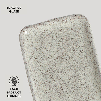 Porto Brasil PISTACHE RECTANGULAR PR ORGANIC STONEWARE dia. 8.66x3.74"  SKU: '15014108801