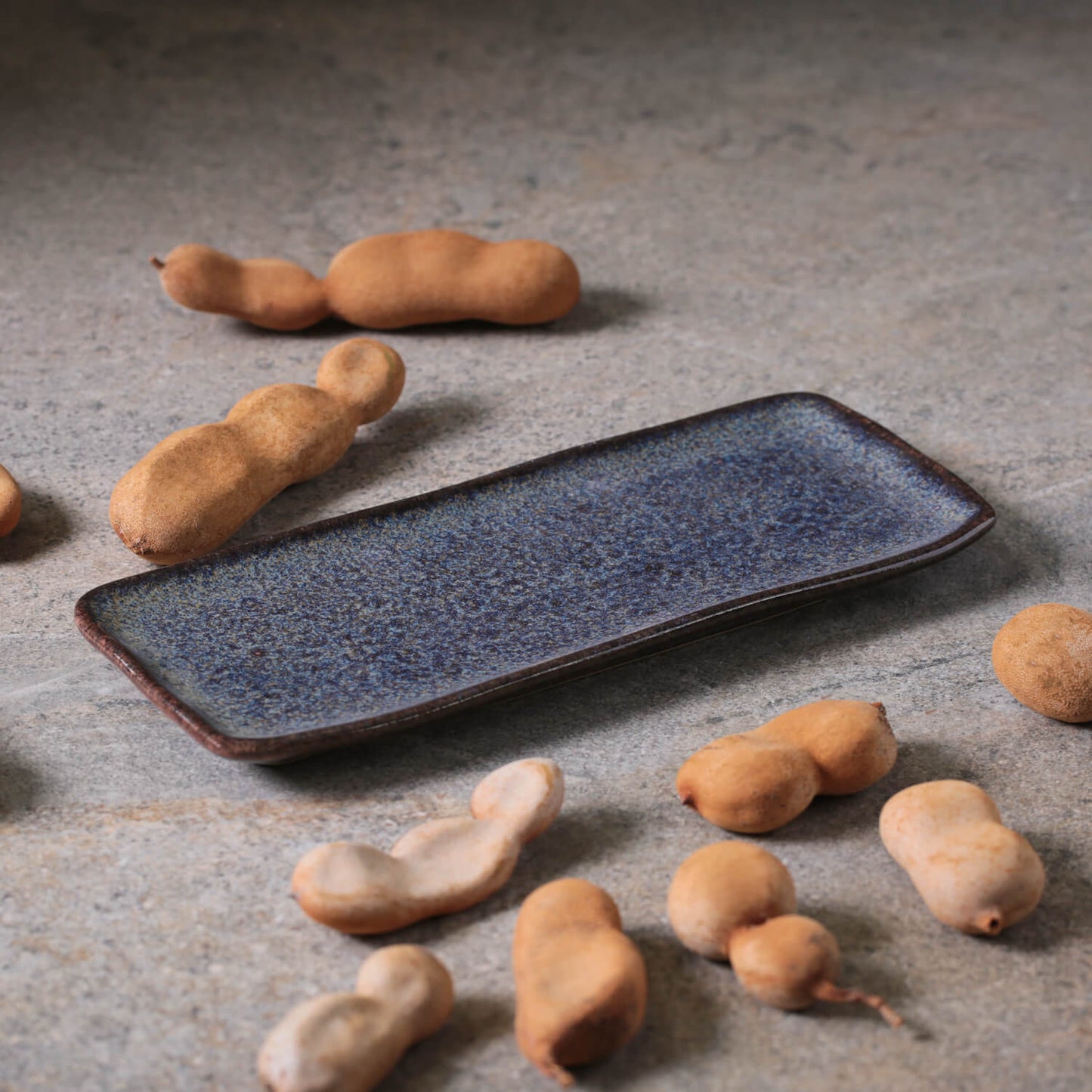 Porto Brasil TITANIUM RECTANGULAR PR ORGANIC STONEWARE dia. 8.66x3.74"  SKU: '15014109401