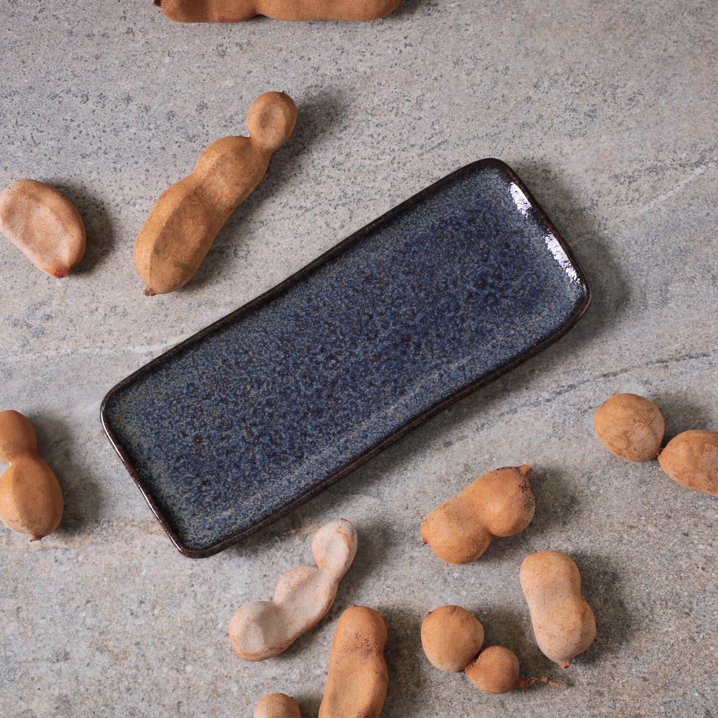 Porto Brasil TITANIUM RECTANGULAR PR ORGANIC STONEWARE dia. 8.66x3.74"  SKU: '15014109401