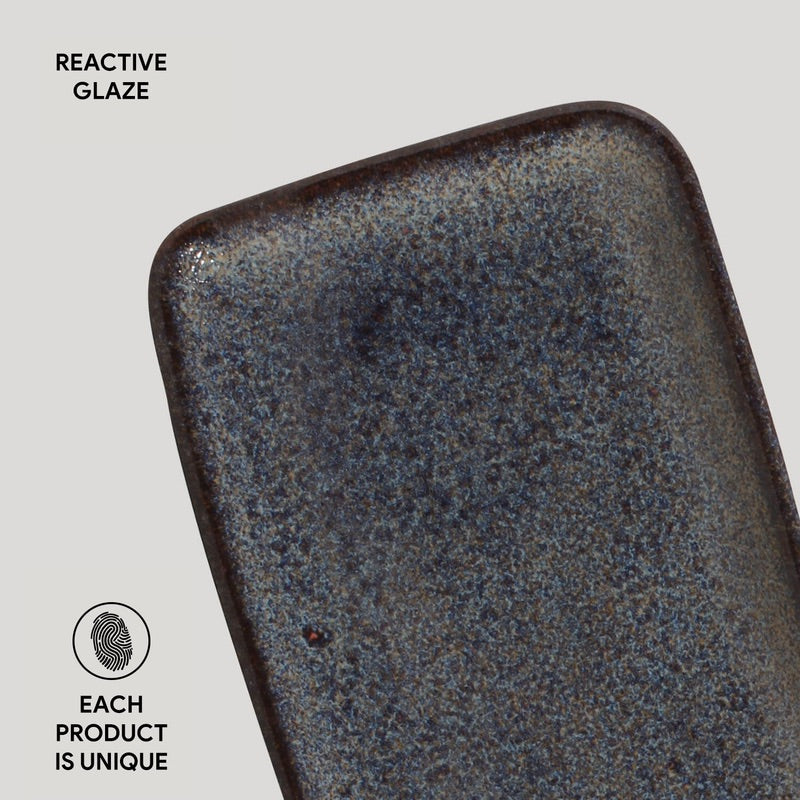 Porto Brasil TITANIUM RECTANGULAR PR ORGANIC STONEWARE dia. 8.66x3.74"  SKU: '15014109401