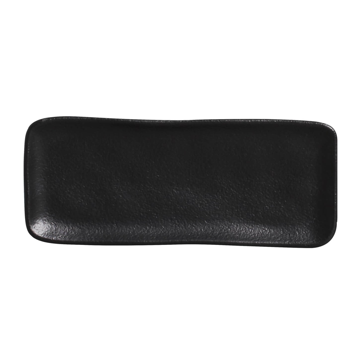 Porto Brasil MATTE BLACK RECTANGULAR PR ORGANIC STONEWARE dia. 8.66x3.74"  SKU: '1501473901