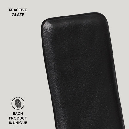 Porto Brasil MATTE BLACK RECTANGULAR PR ORGANIC STONEWARE dia. 8.66x3.74"  SKU: '1501473901