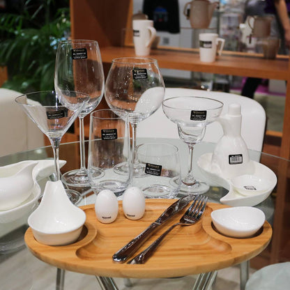 Wilmax Natural Bamboo 3 Section Platter 18" X 10" | 45.5 Cm X 25 Cm SKU: WL-771041/A