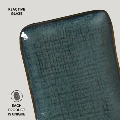 Porto Brasil OCEANO RECTANGULAR PR JUTA STONEWARE dia. 7.08x5.51"  SKU: '15064106701