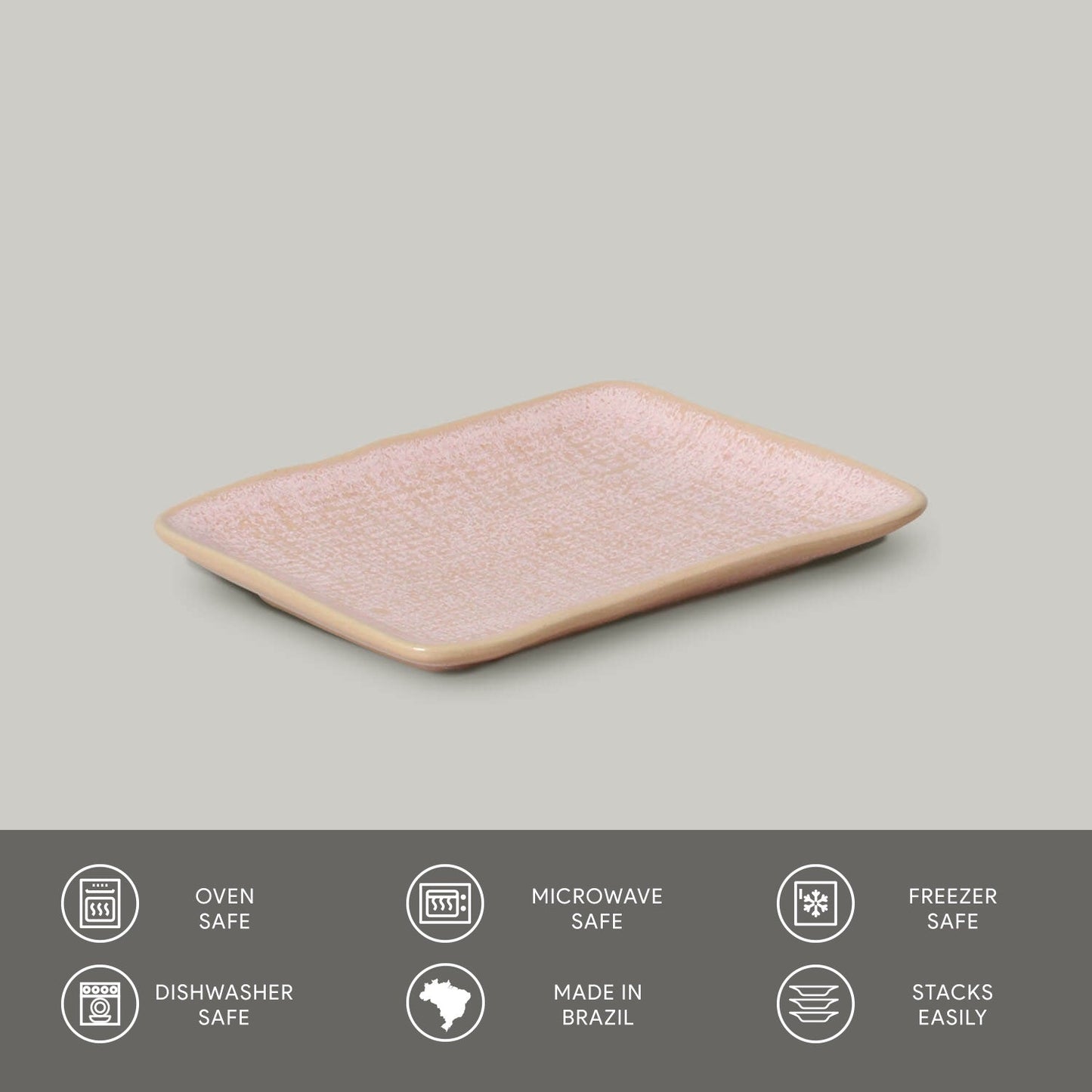 Porto Brasil LITCHI RECTANGULAR PR JUTA STONEWARE dia. 7.08x5.51"  SKU: '15064109201