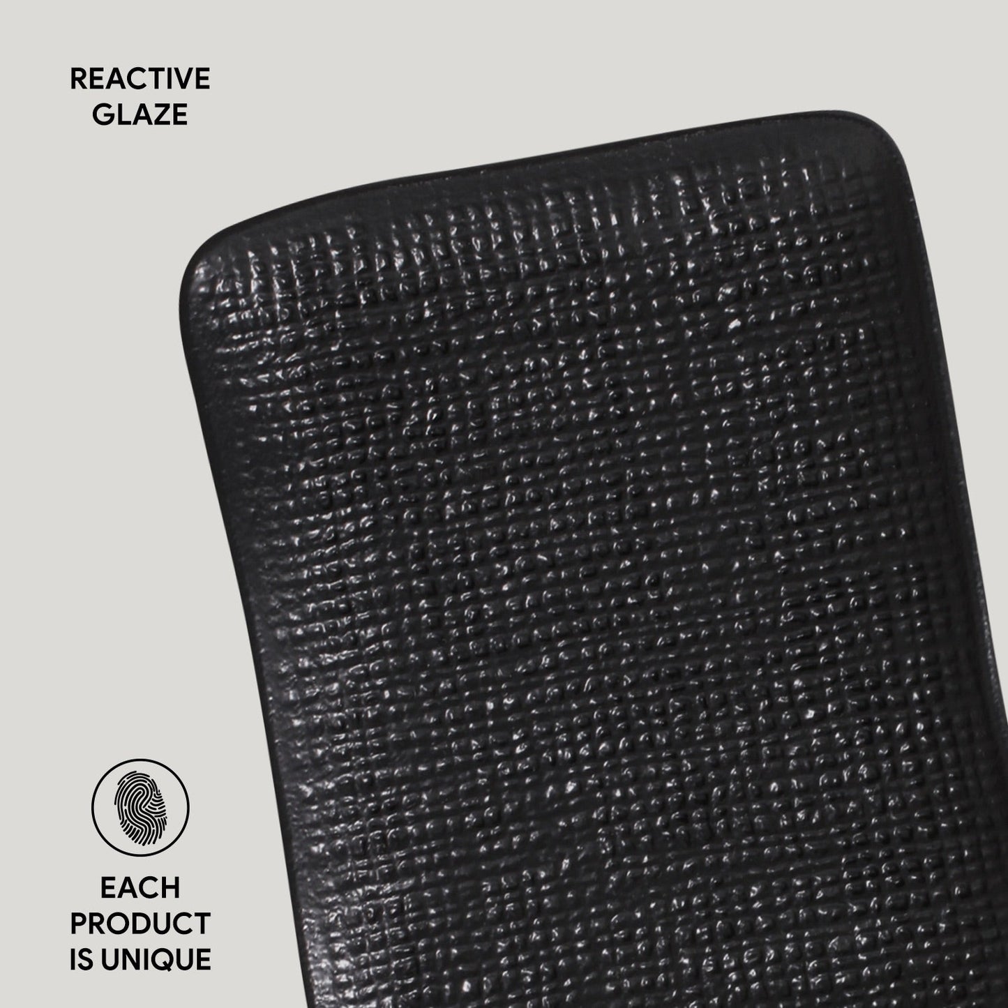 Porto Brasil MATTE BLACK RECTANGULAR PR JUTA STONEWARE dia. 7.08x5.51"  SKU: '1506473901