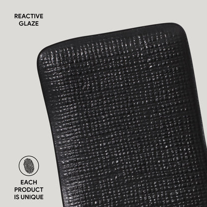 Porto Brasil MATTE BLACK RECTANGULAR PR JUTA STONEWARE dia. 7.08x5.51"  SKU: '1506473901