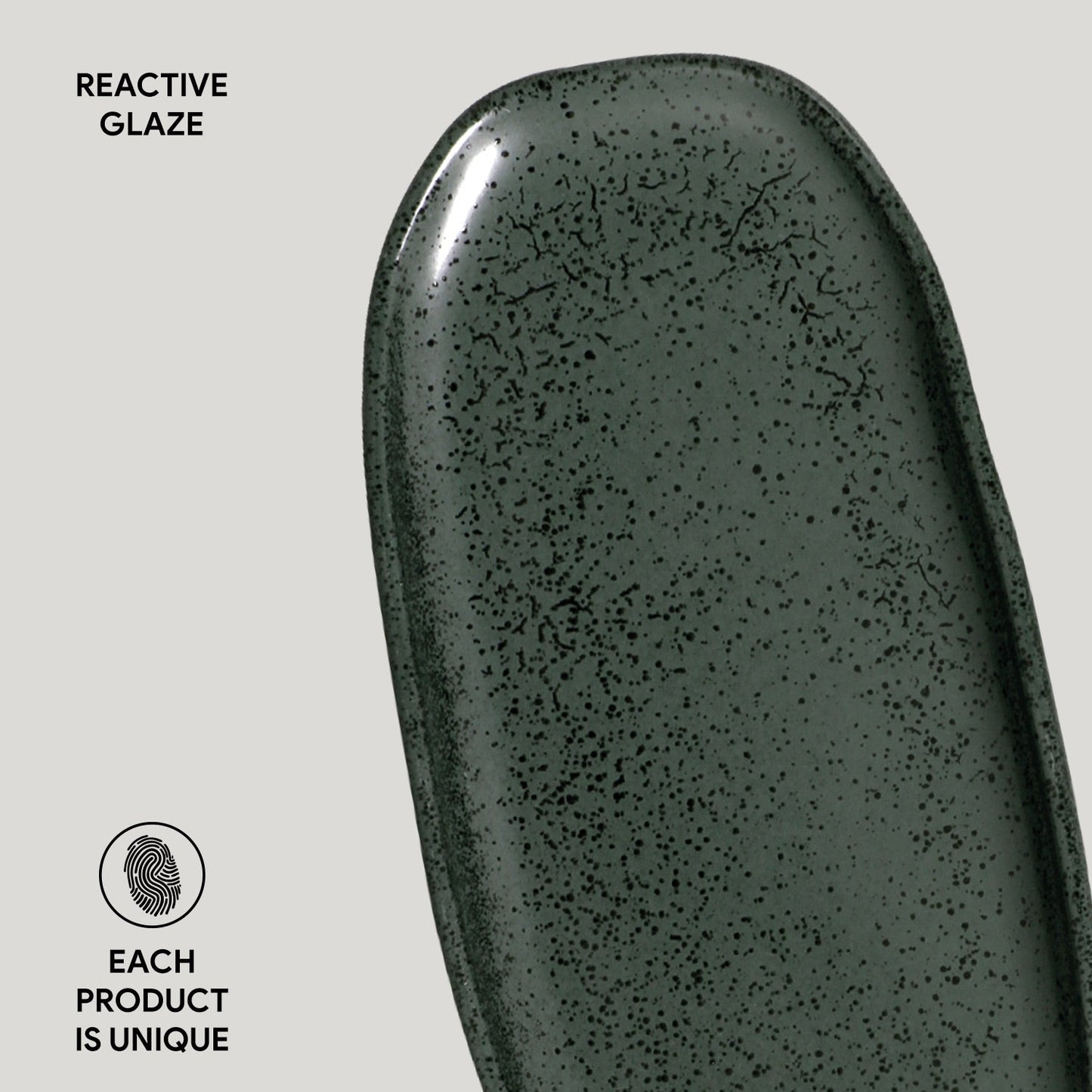 Porto Brasil GREENERY SHALLOW OVAL PR ORGANIC STONEWARE dia. 9.06x4.33"  SKU: '15114106501