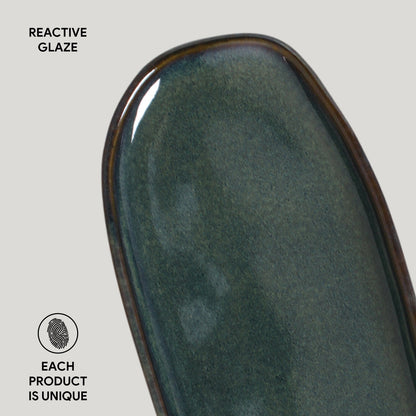 Porto Brasil OCEANO SHALLOW OVAL PR ORGANIC STONEWARE dia. 9.06x4.33"  SKU: '15114106701