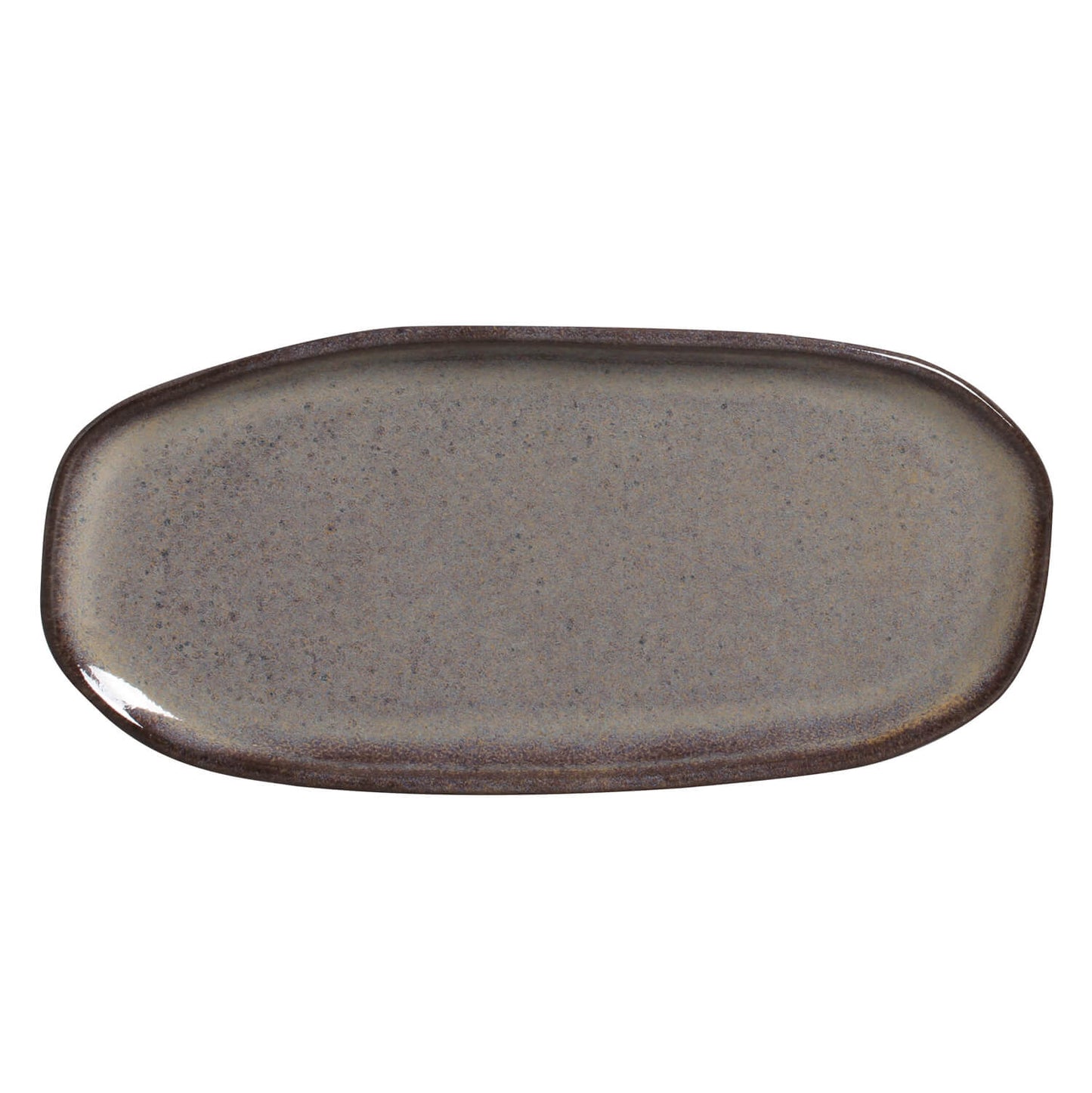 Porto Brasil TOURMALINE SHALLOW OVAL PR ORGANIC STONEWARE dia. 9.06x4.33"  SKU: '15114108901
