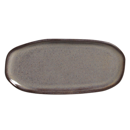 Porto Brasil TOURMALINE SHALLOW OVAL PR ORGANIC STONEWARE dia. 9.06x4.33"  SKU: '15114108901