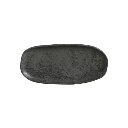 Porto Brasil CHROMIUM SHALLOW OVAL PR ORGANIC STONEWARE dia. 9.06x4.33"  SKU: '15114115901