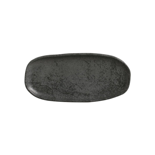 Porto Brasil CHROMIUM SHALLOW OVAL PR ORGANIC STONEWARE dia. 9.06x4.33"  SKU: '15114115901
