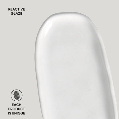 Porto Brasil NEW WHITE SHALLOW OVAL PR ORGANIC STONEWARE dia. 9.06x4.33"  SKU: '15114119801