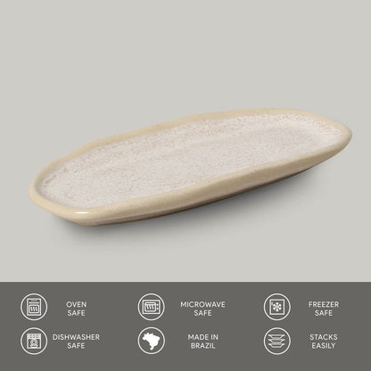 Porto Brasil LATTE SHALLOW OVAL PR ORGANIC STONEWARE dia. 6.5x3.15"  SKU: '15214108501