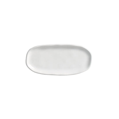 Porto Brasil NEW WHITE SHALLOW OVAL PR ORGANIC STONEWARE dia. 6.5x3.15"  SKU: '15214119801