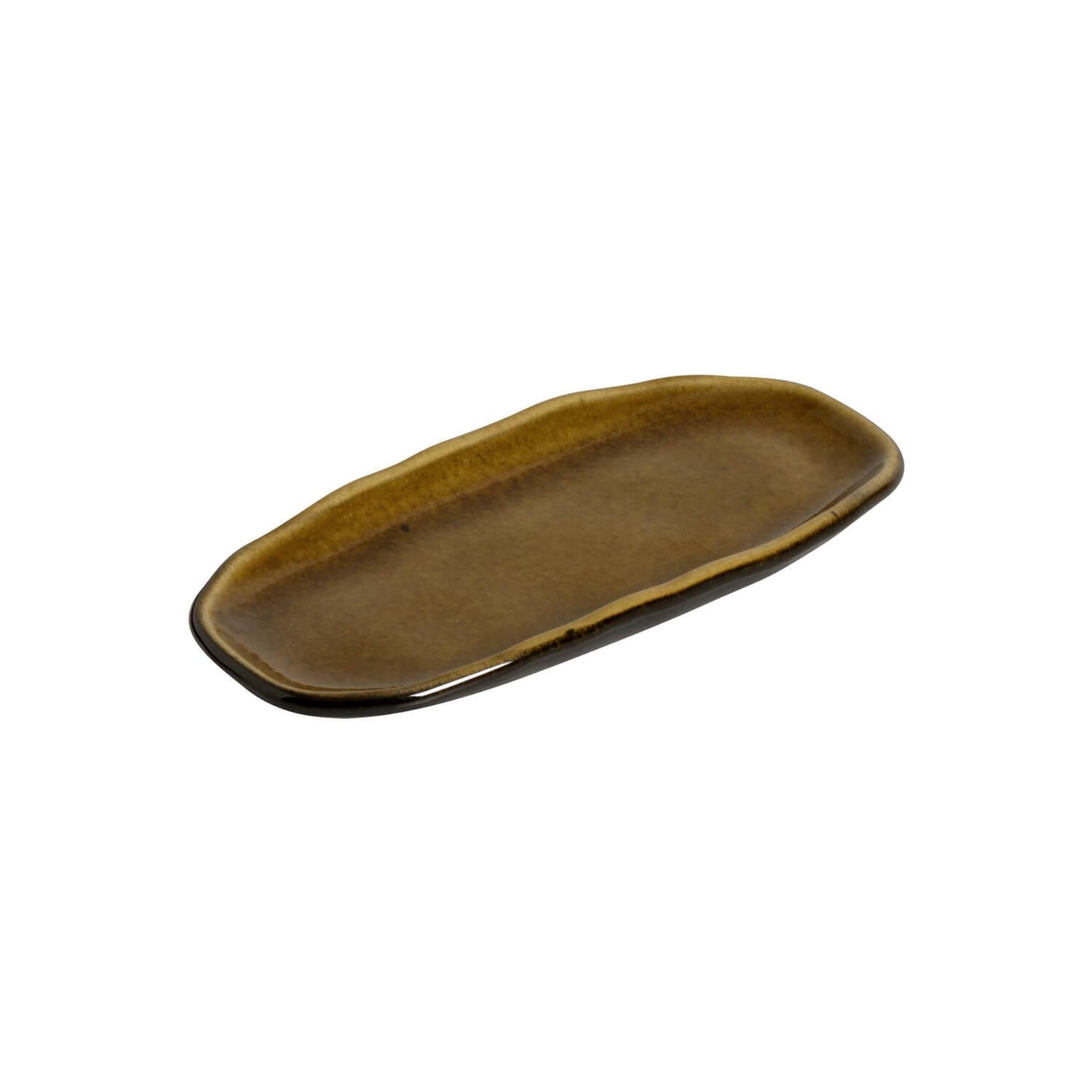 Porto Brasil AMBER SHALLOW OVAL PR ORGANIC STONEWARE dia. 6.5x3.15"  SKU: '1521477101