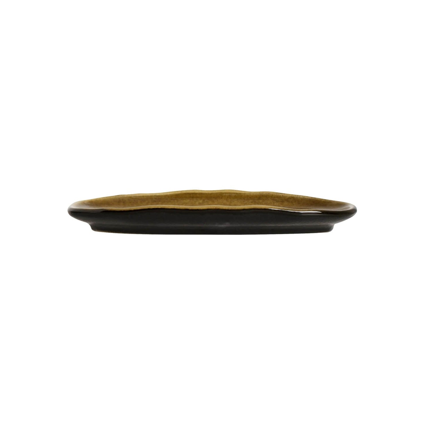 Porto Brasil AMBER SHALLOW OVAL PR ORGANIC STONEWARE dia. 6.5x3.15"  SKU: '1521477101